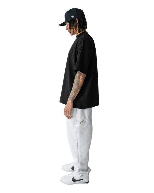 ARMOROFGOD Original Long Tshirt black — reinforced ribbed collar detail