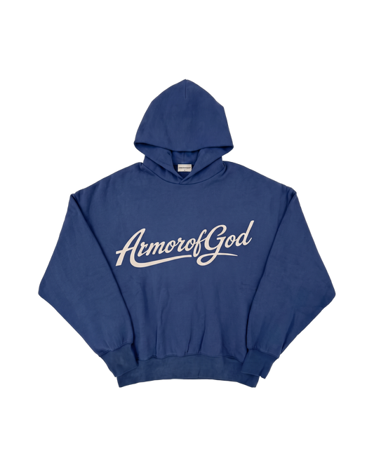 Team Hoodie - Vintage Blue, front
