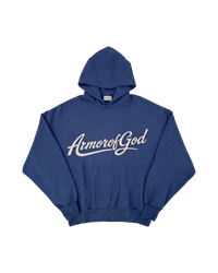 Team Hoodie - Vintage Blue, front